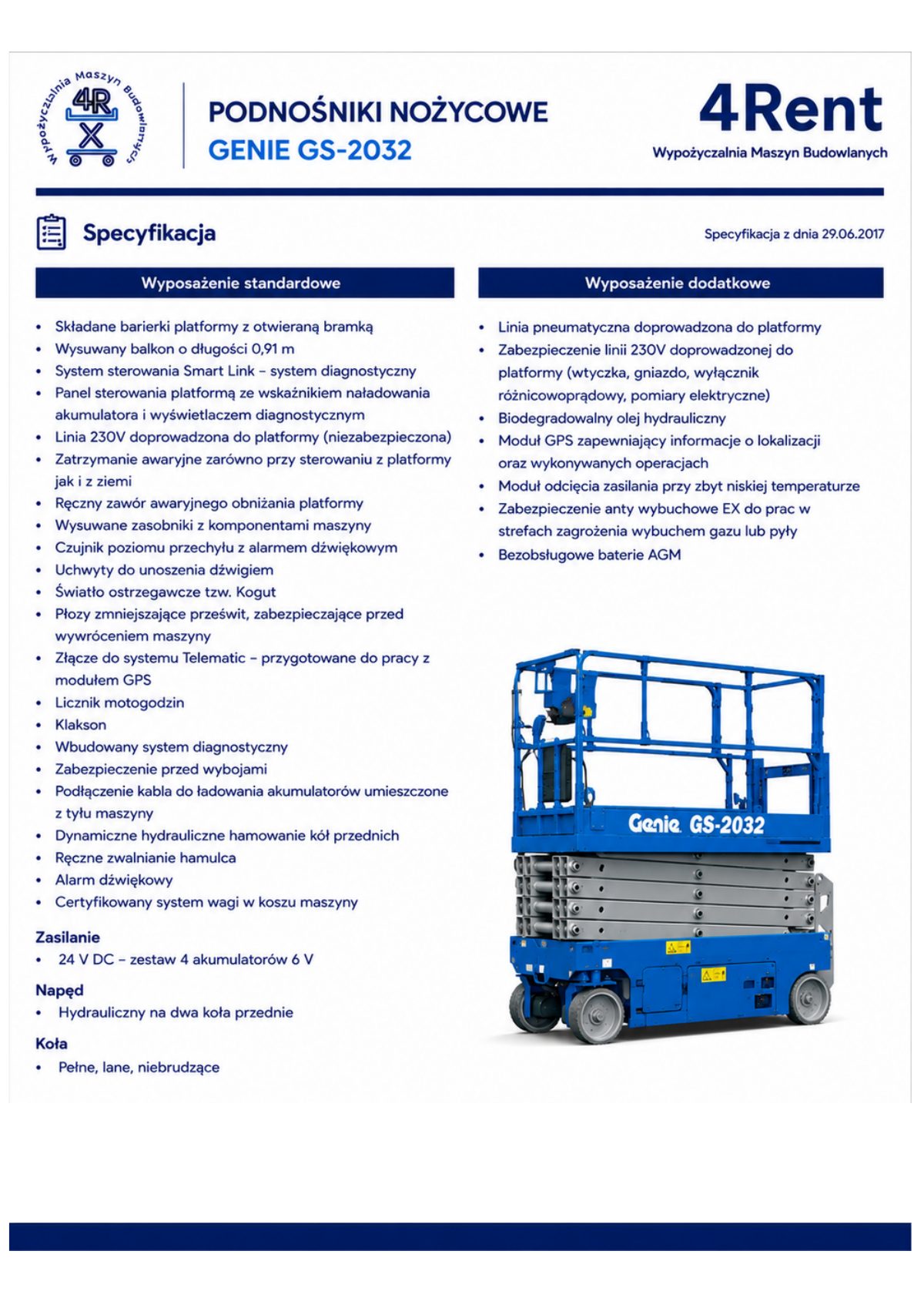 Genie GS-2032, specyfikacja, strona 2