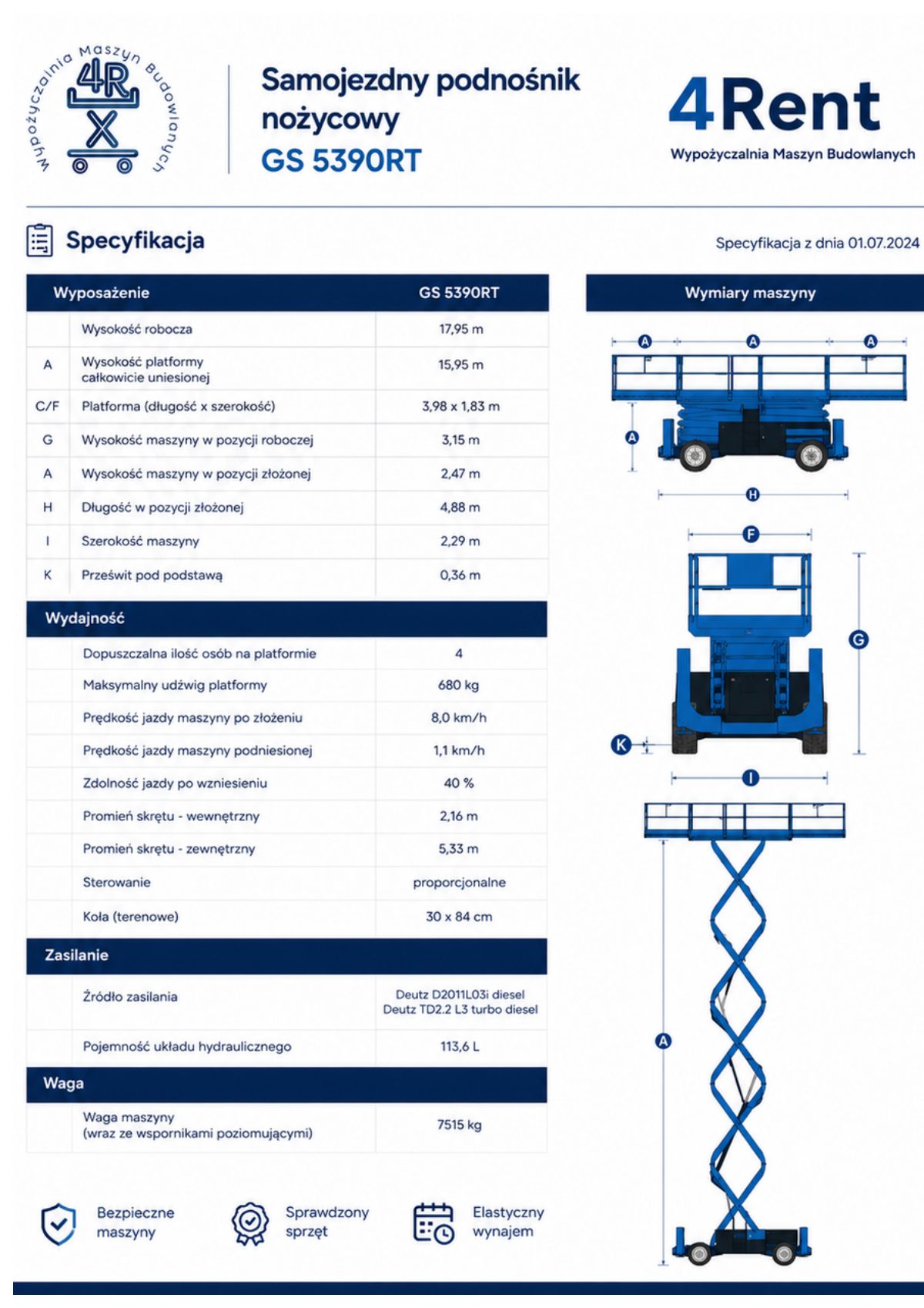 Genie GS-5390RT, specyfikacja, strona 1