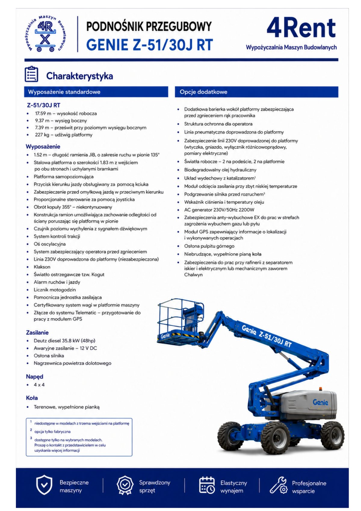Genie Z-51/30J RT, specyfikacja, strona 2